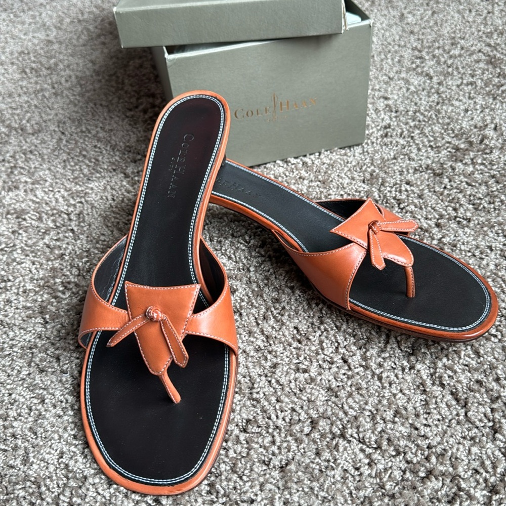 Cole Haan 9.5 Caley in Sunset Leather Sandal